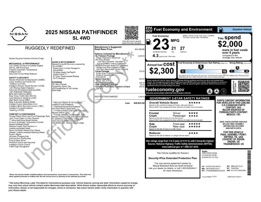 nissan pathfinder 2025 5N1DR3CD4SC260762 image nissan pathfinder 2025 5N1DR3CD4SC260762 image