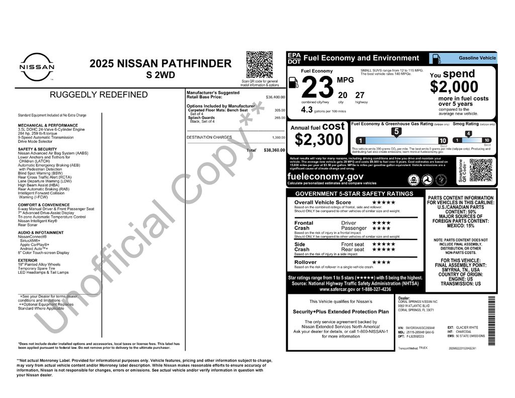 nissan pathfinder 2025 5N1DR3AA5SC265848 image nissan pathfinder 2025 5N1DR3AA5SC265848 image