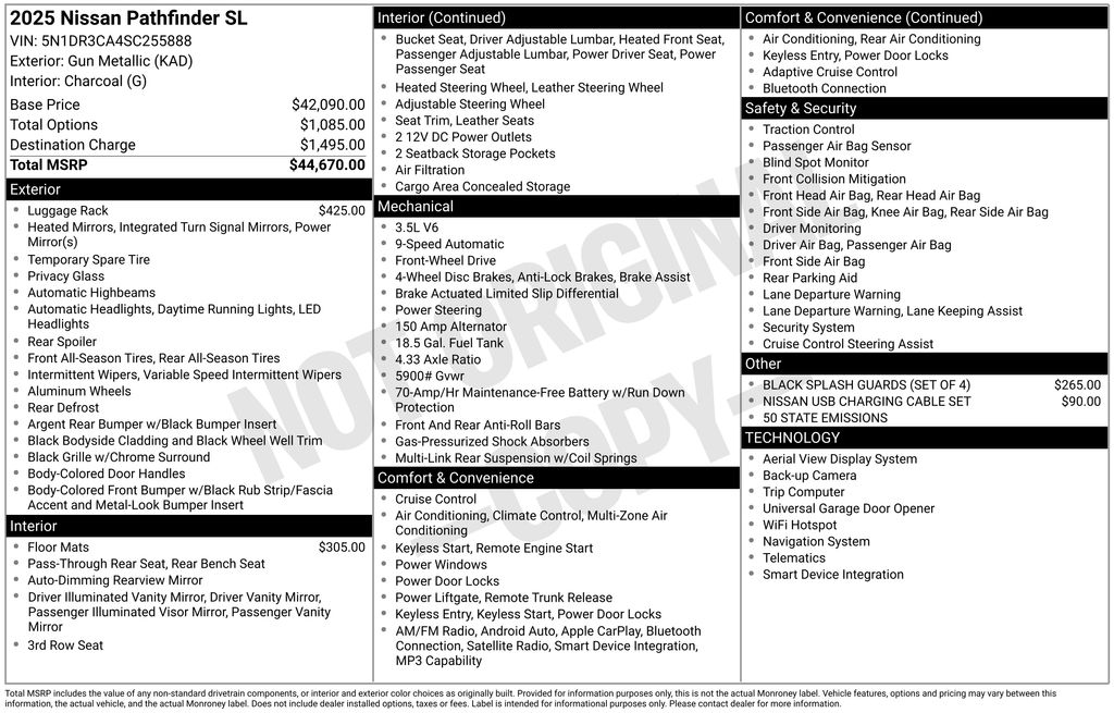 nissan pathfinder 2025 5N1DR3CA4SC255888 image nissan pathfinder 2025 5N1DR3CA4SC255888 image