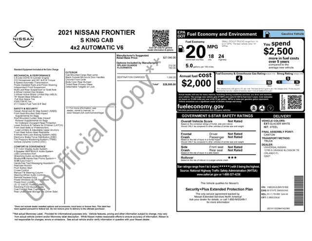 nissan frontier 2021 1N6ED0CE2MN701856 image nissan frontier 2021 1N6ED0CE2MN701856 image