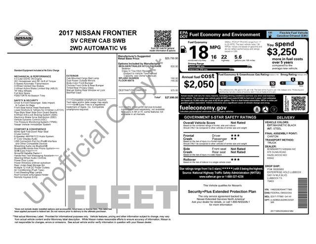 nissan frontier 2017 1N6DD0ER5HN777993 image nissan frontier 2017 1N6DD0ER5HN777993 image