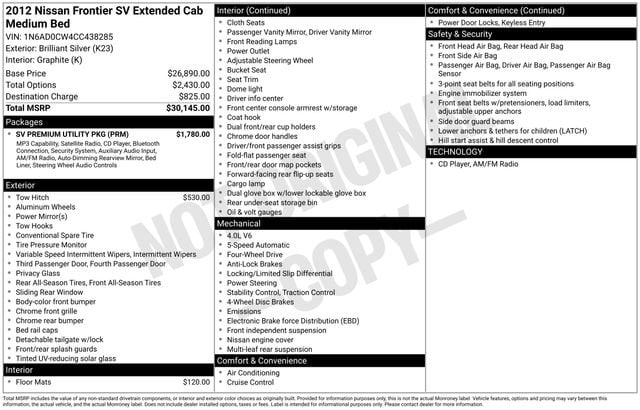 nissan frontier 2012 1N6AD0CW4CC438285 image nissan frontier 2012 1N6AD0CW4CC438285 image
