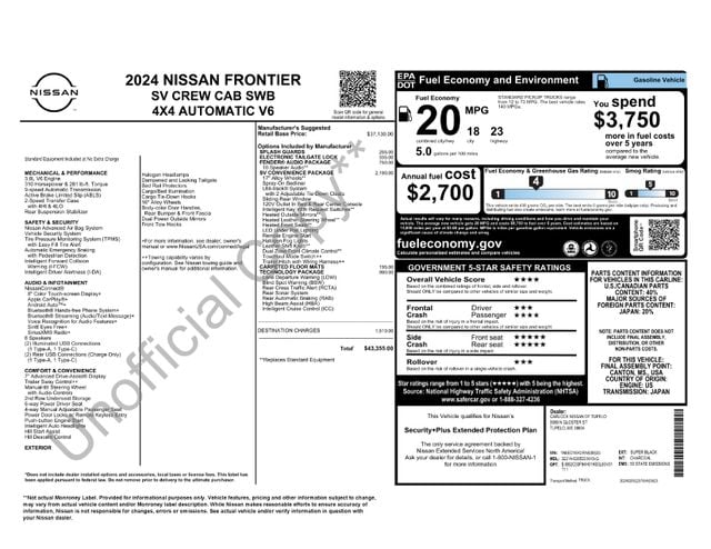 nissan frontier 2024 1N6ED1EK2RN638533 image nissan frontier 2024 1N6ED1EK2RN638533 image