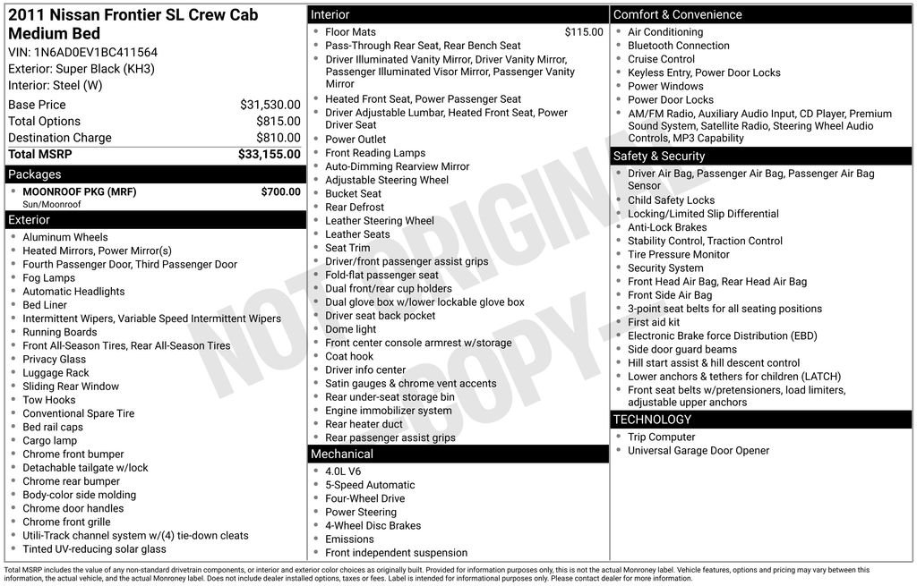 nissan frontier 2011 1N6AD0EV1BC411564 image nissan frontier 2011 1N6AD0EV1BC411564 image