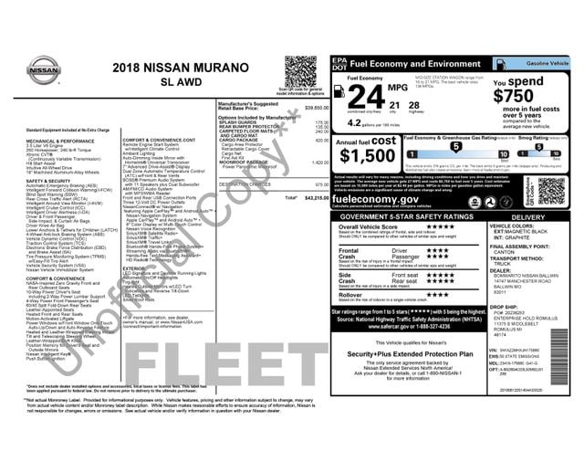 nissan murano 2018 5N1AZ2MHXJN175880 image nissan murano 2018 5N1AZ2MHXJN175880 image