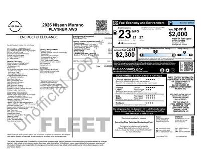 nissan murano 2026 5N1AZ3DS1TC102557 image nissan murano 2026 5N1AZ3DS1TC102557 image