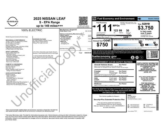 nissan leaf 2025 1N4AZ1BV6SC558337 image nissan leaf 2025 1N4AZ1BV6SC558337 image