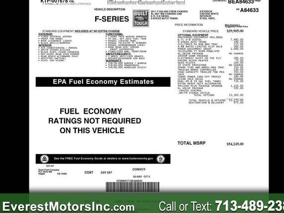 FORD F-550 2011 1FD0W5HT1BEA84633 image