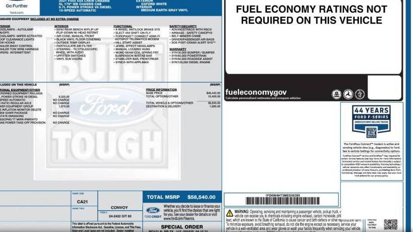 FORD F-450 2021 1FD0W4HT5MED58395 image