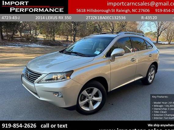 LEXUS RX 2014 2T2ZK1BA0EC132536 image LEXUS RX 2014 2T2ZK1BA0EC132536 image