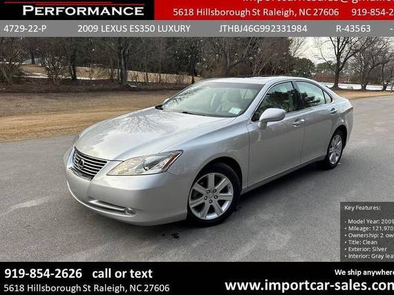 LEXUS ES 2009 JTHBJ46G992331984 image LEXUS ES 2009 JTHBJ46G992331984 image