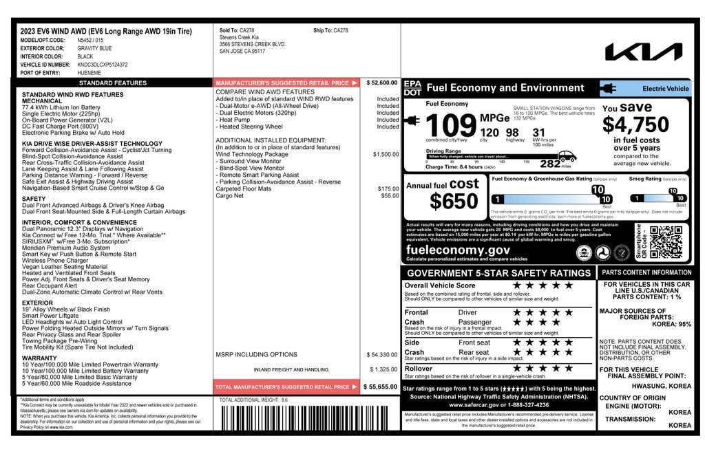 kia ev6 2023 KNDC3DLCXP5124372 image kia ev6 2023 KNDC3DLCXP5124372 image