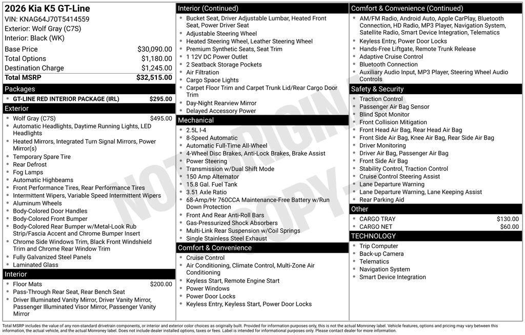 kia k5 2026 KNAG64J70T5414559 image kia k5 2026 KNAG64J70T5414559 image