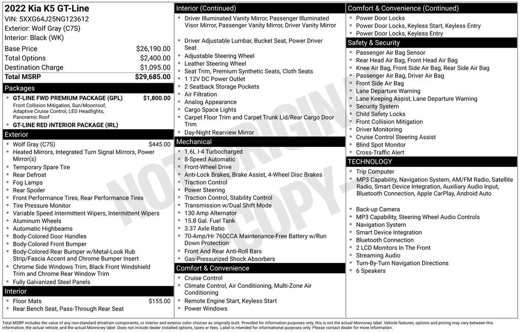 kia k5 2022 5XXG64J25NG123612 image kia k5 2022 5XXG64J25NG123612 image