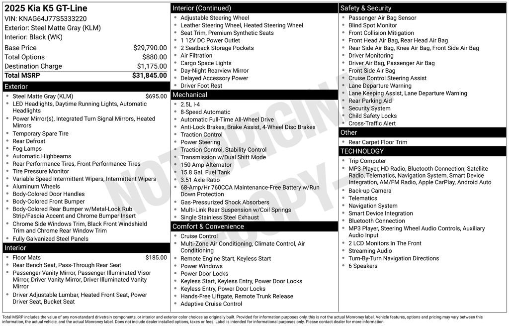 kia k5 2025 KNAG64J77S5333220 image kia k5 2025 KNAG64J77S5333220 image
