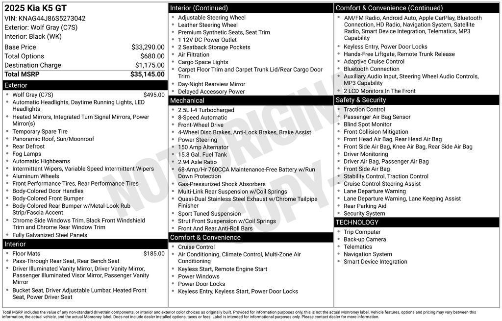 kia k5 2025 KNAG44J86S5273042 image kia k5 2025 KNAG44J86S5273042 image