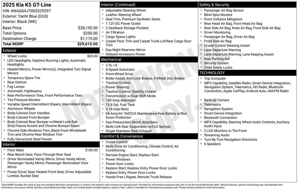 kia k5 2025 KNAG64J70S5329297 image kia k5 2025 KNAG64J70S5329297 image