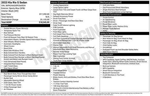 kia rio 2023 3KPA24AD5PE560024 image kia rio 2023 3KPA24AD5PE560024 image