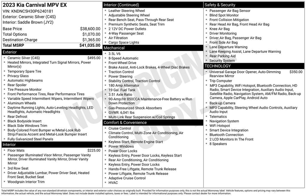kia carnival 2023 KNDNC5H30P6240181 image kia carnival 2023 KNDNC5H30P6240181 image