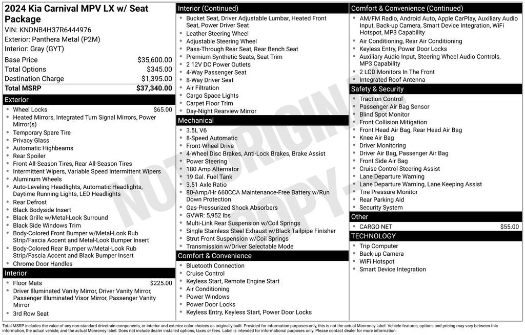 kia carnival 2024 KNDNB4H37R6444976 image kia carnival 2024 KNDNB4H37R6444976 image