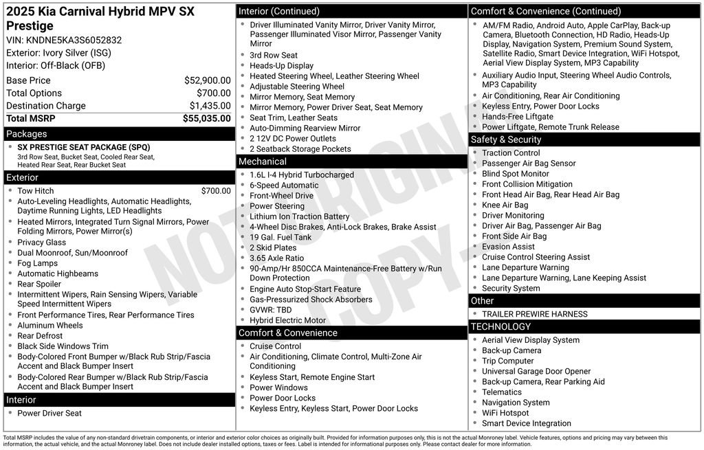 kia carnival 2025 KNDNE5KA3S6052832 image kia carnival 2025 KNDNE5KA3S6052832 image
