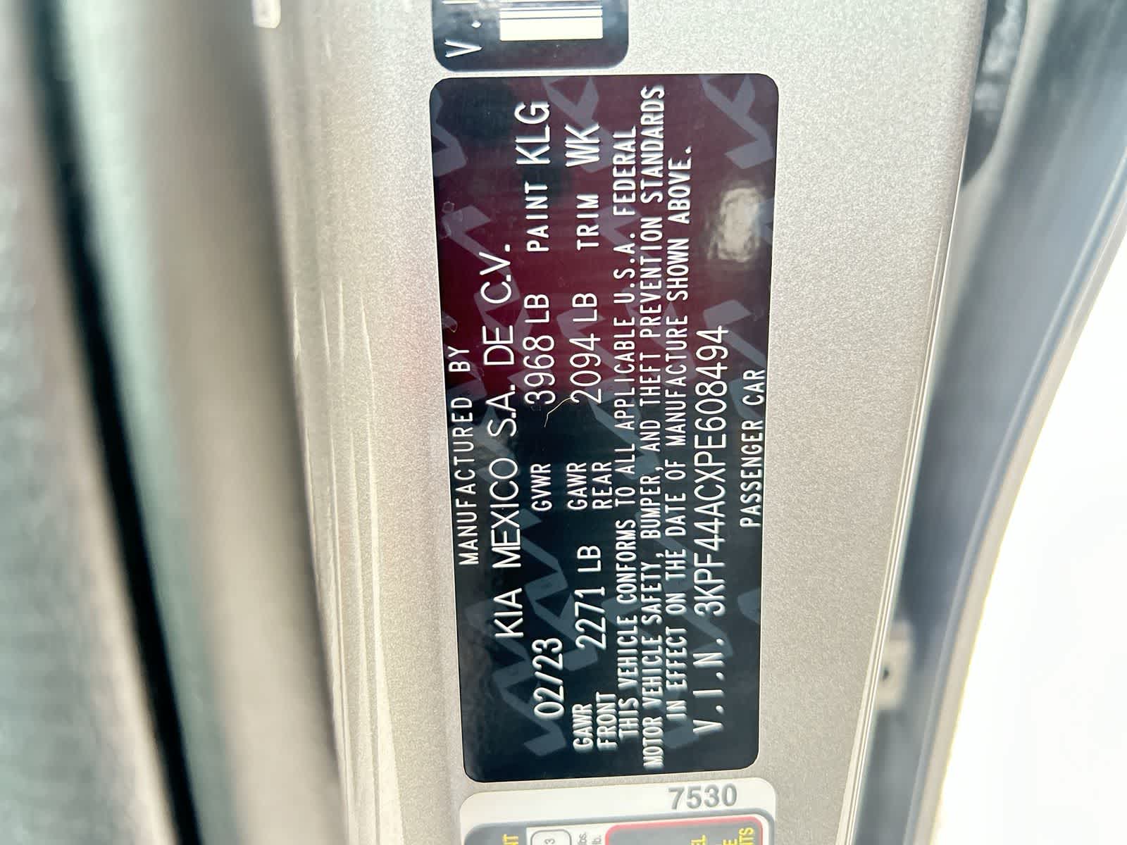 kia forte 2023 3KPF44ACXPE608494 image kia forte 2023 3KPF44ACXPE608494 image