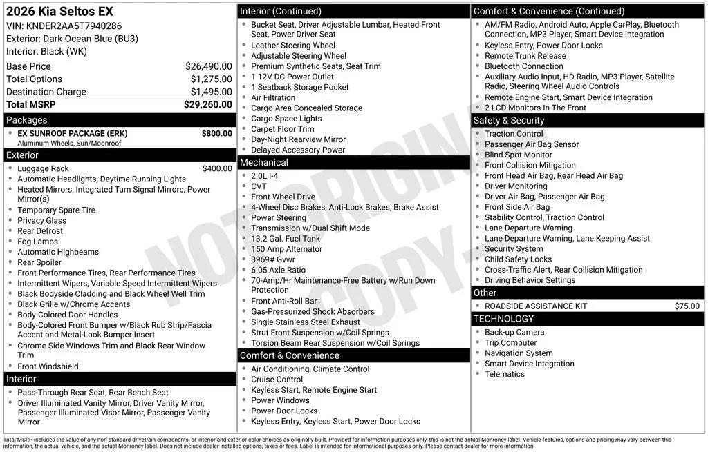 kia seltos 2026 KNDER2AA5T7940286 image kia seltos 2026 KNDER2AA5T7940286 image
