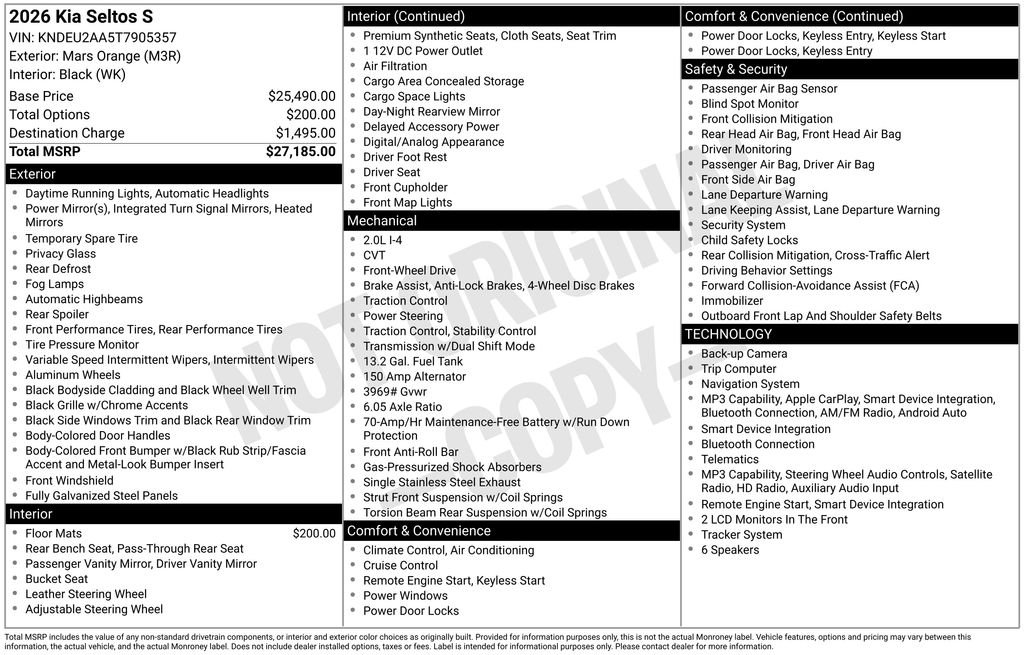 kia seltos 2026 KNDEU2AA5T7905357 image kia seltos 2026 KNDEU2AA5T7905357 image