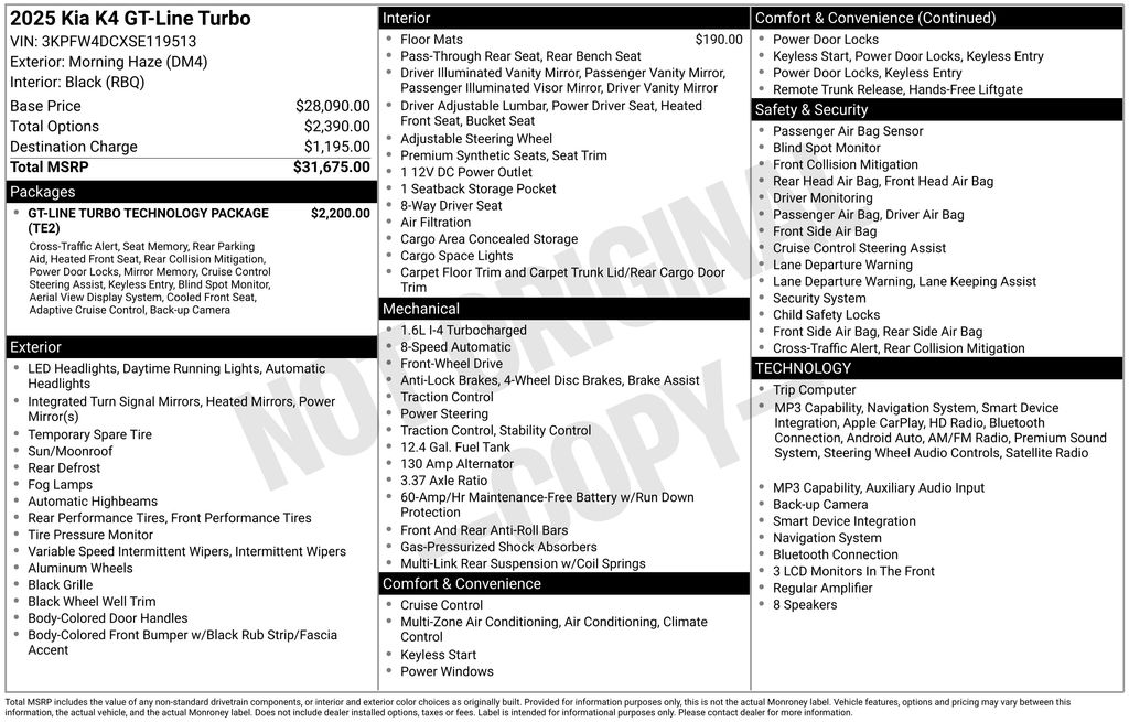 kia k4 2025 3KPFW4DCXSE119513 image kia k4 2025 3KPFW4DCXSE119513 image