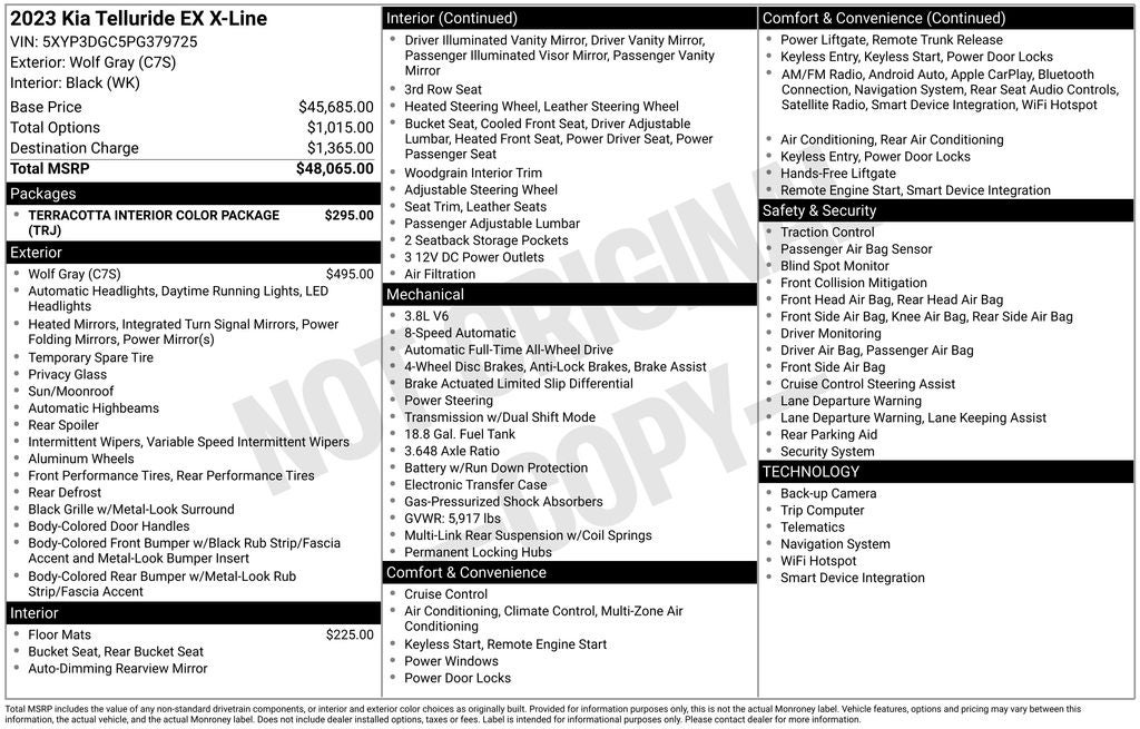 kia telluride 2023 5XYP3DGC5PG379725 image kia telluride 2023 5XYP3DGC5PG379725 image