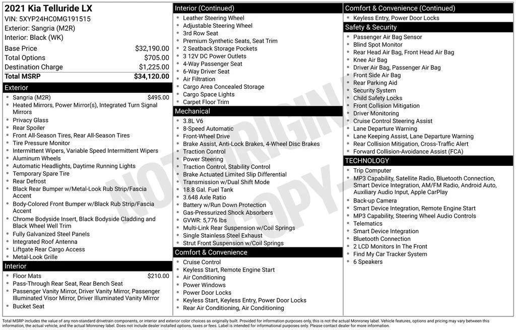 kia telluride 2021 5XYP24HC0MG191515 image kia telluride 2021 5XYP24HC0MG191515 image