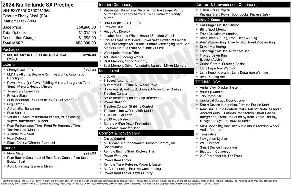 kia telluride 2024 5XYP5DGC5RG461368 image kia telluride 2024 5XYP5DGC5RG461368 image