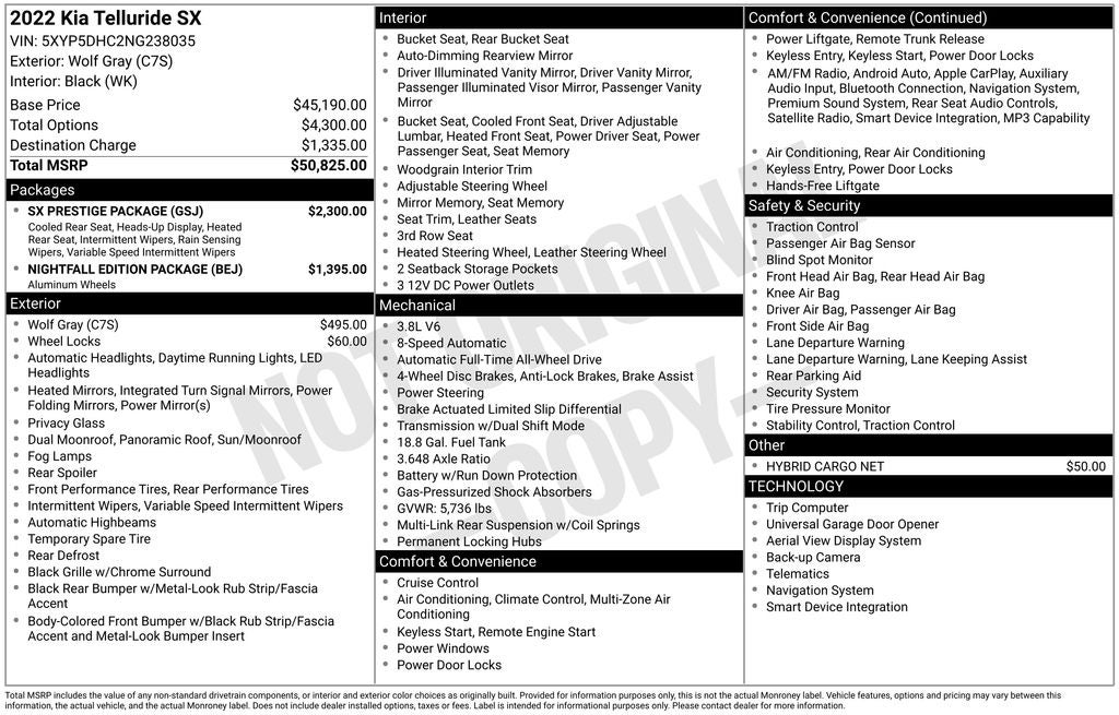 kia telluride 2022 5XYP5DHC2NG238035 image kia telluride 2022 5XYP5DHC2NG238035 image