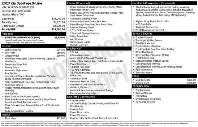 kia sportage 2023 5XYK6CAF9PG082570 image kia sportage 2023 5XYK6CAF9PG082570 image
