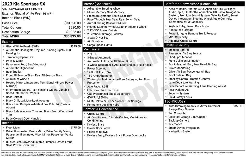 kia sportage 2023 5XYK4CAFXPG086911 image