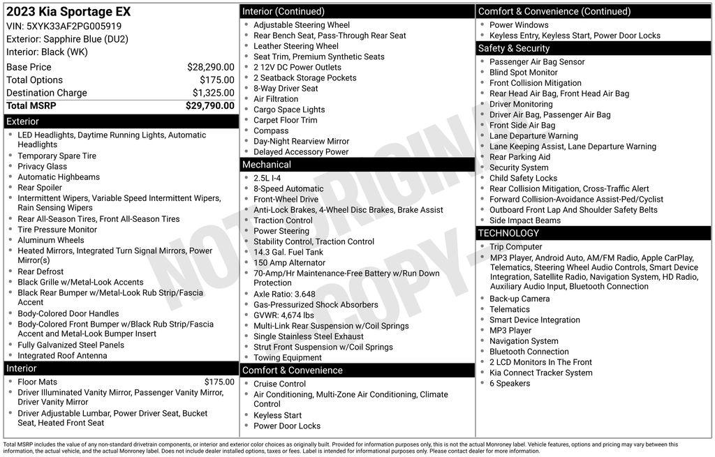 kia sportage 2023 5XYK33AF2PG005919 image kia sportage 2023 5XYK33AF2PG005919 image