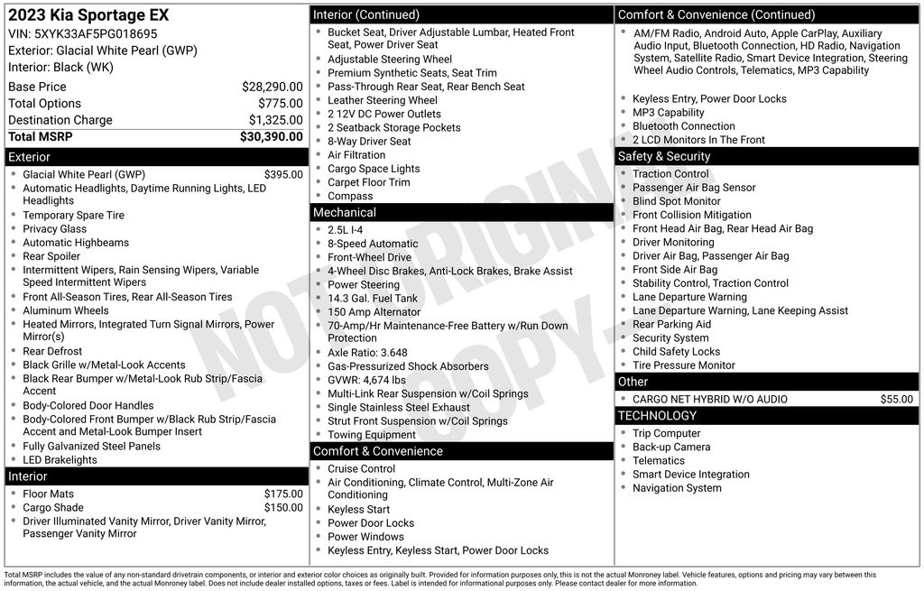 kia sportage 2023 5XYK33AF5PG018695 image kia sportage 2023 5XYK33AF5PG018695 image