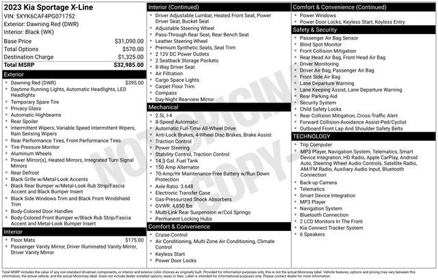 kia sportage 2023 5XYK6CAF4PG071752 image kia sportage 2023 5XYK6CAF4PG071752 image