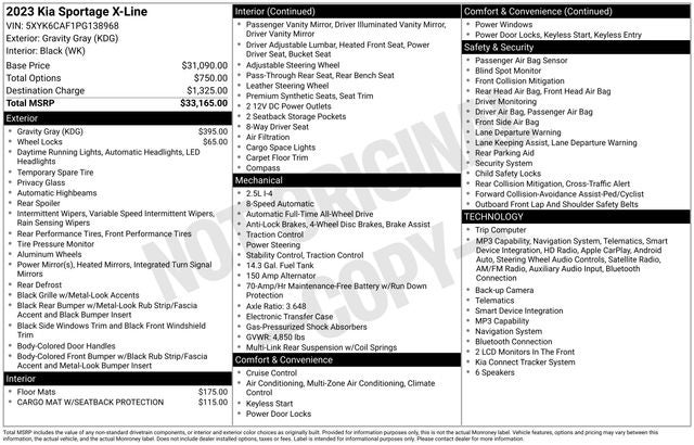 kia sportage 2023 5XYK6CAF1PG138968 image kia sportage 2023 5XYK6CAF1PG138968 image