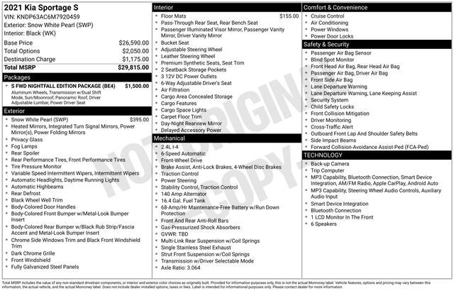 kia sportage 2021 KNDP63AC6M7920459 image kia sportage 2021 KNDP63AC6M7920459 image
