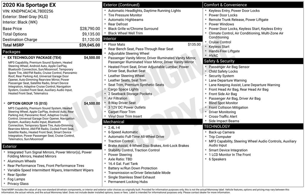 kia sportage 2020 KNDPNCAC4L7800256 image kia sportage 2020 KNDPNCAC4L7800256 image