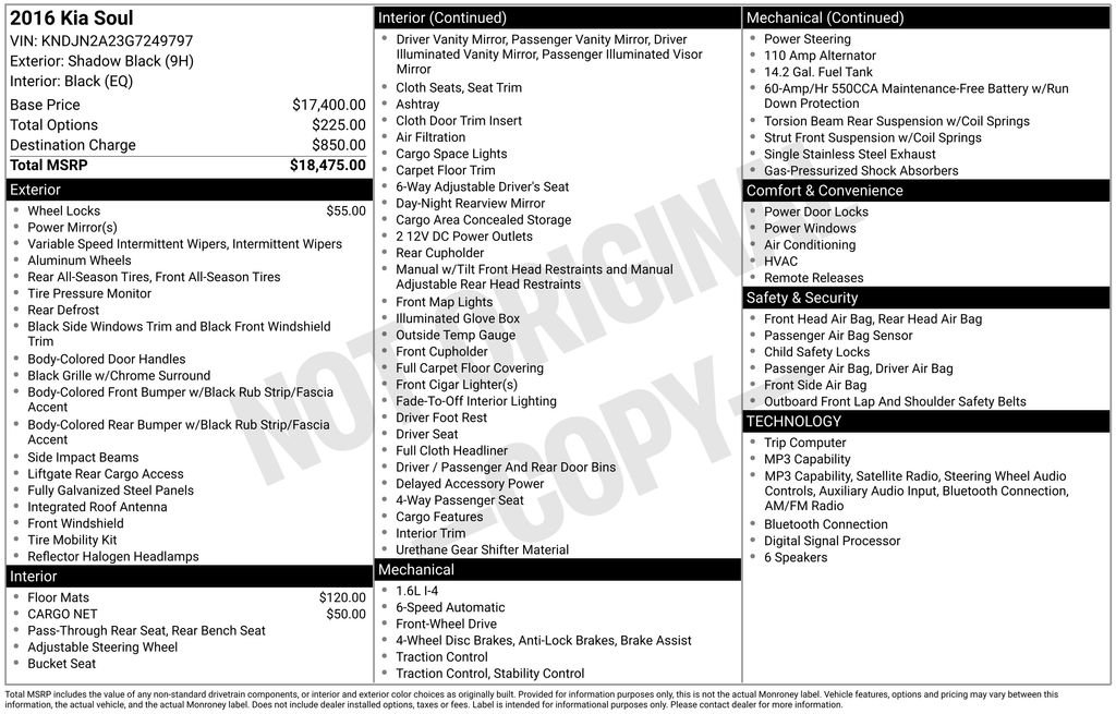 kia soul 2016 KNDJN2A23G7249797 image kia soul 2016 KNDJN2A23G7249797 image