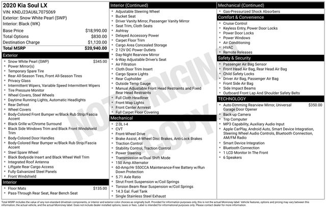 kia soul 2020 KNDJ23AU6L7075069 image kia soul 2020 KNDJ23AU6L7075069 image