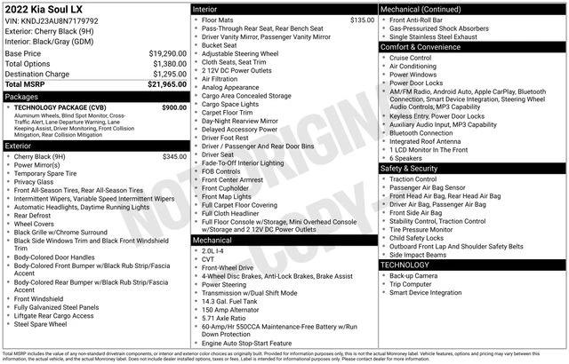 kia soul 2022 KNDJ23AU8N7179792 image kia soul 2022 KNDJ23AU8N7179792 image