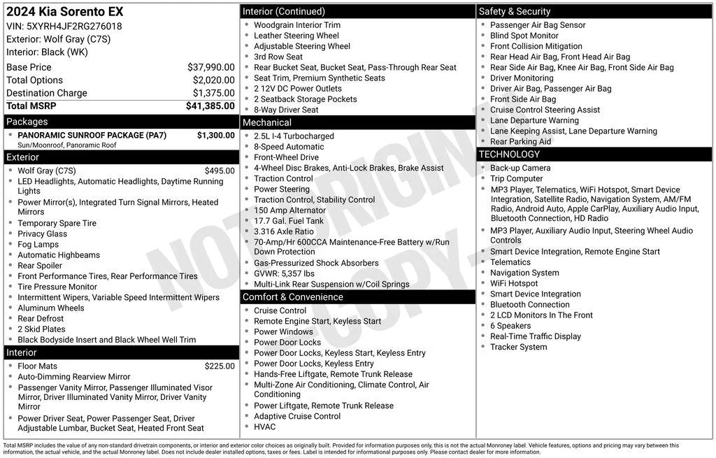 kia sorento 2024 5XYRH4JF2RG276018 image kia sorento 2024 5XYRH4JF2RG276018 image