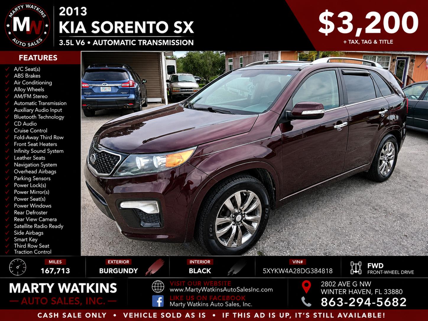 kia sorento 2013 5XYKW4A28DG384818 image kia sorento 2013 5XYKW4A28DG384818 image