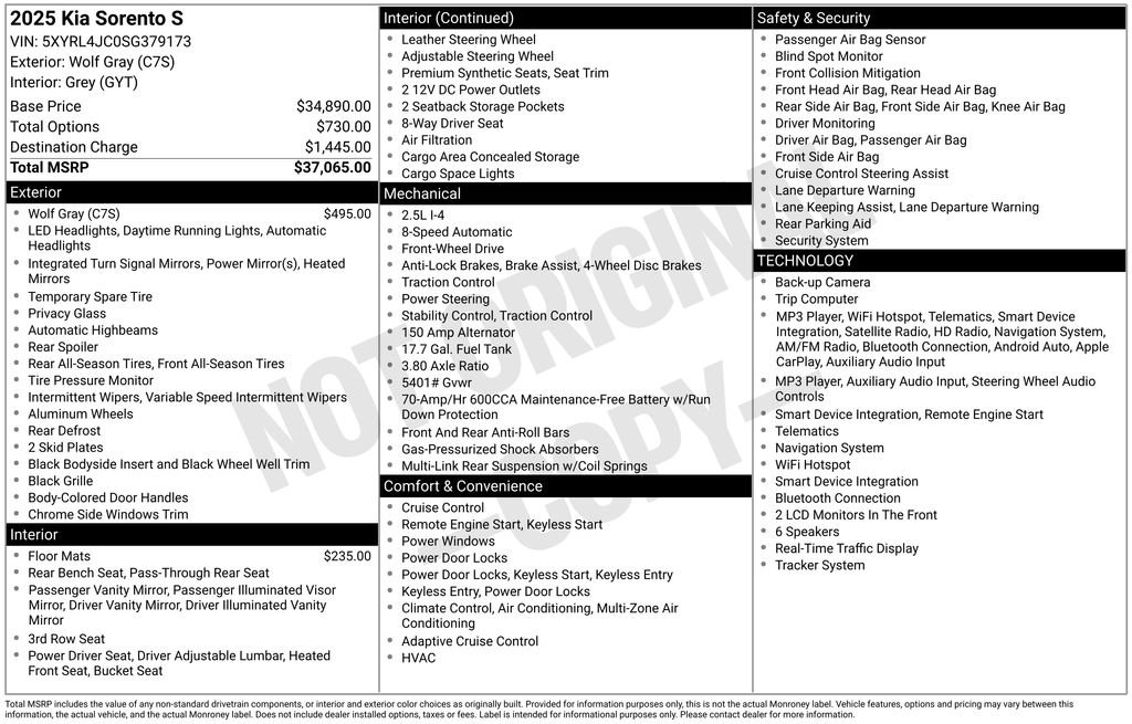kia sorento 2025 5XYRL4JC0SG379173 image kia sorento 2025 5XYRL4JC0SG379173 image
