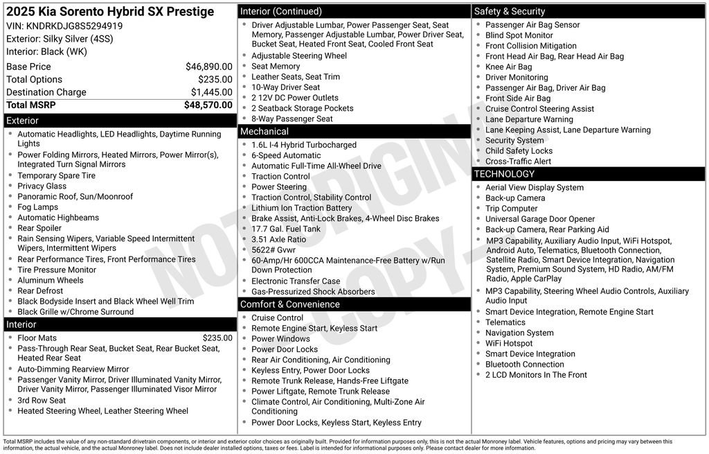 kia sorento 2025 KNDRKDJG8S5294919 image kia sorento 2025 KNDRKDJG8S5294919 image