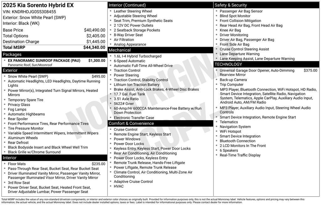 kia sorento 2025 KNDRHDJG0S5308455 image kia sorento 2025 KNDRHDJG0S5308455 image