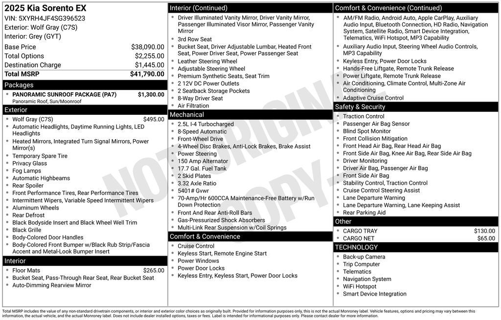 kia sorento 2025 5XYRH4JF4SG396523 image kia sorento 2025 5XYRH4JF4SG396523 image